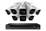 Lorex 4K (16 Camera Capable) 4TB Wired NVR System with Nocturnal 3 Smart IP Bullet Cameras with Listen-In Audio and 30FPS