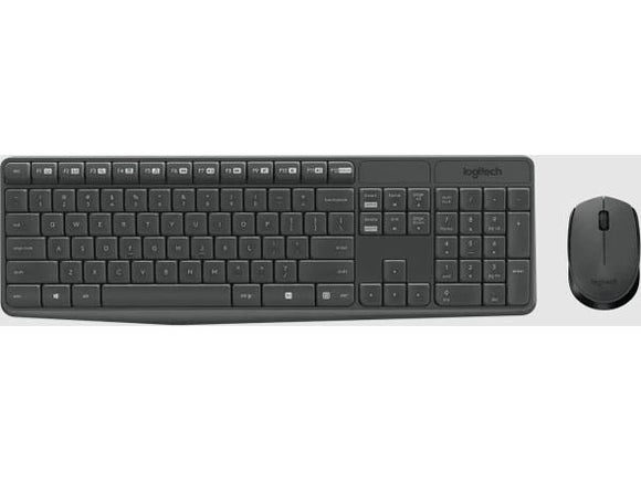 Logitech MK235 Wireless keyboard and mouse (Gray)