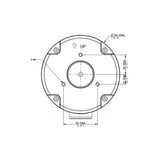 Alibi Vigilant Junction Box (with Circular Base) For Bullet Cameras