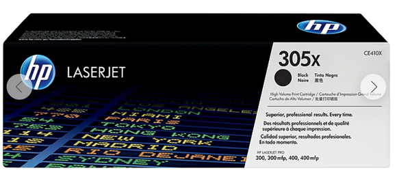 HP 305X (CE410X) Black High Yield LaserJet Toner Cartridge