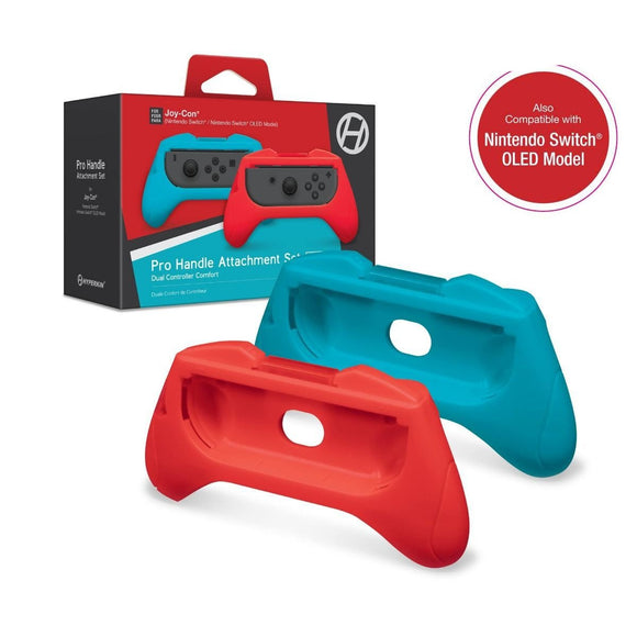 Hyperkin Pro Handle Attachment Set For Joy -Con® (Blue/ Red) (2 -Pack)