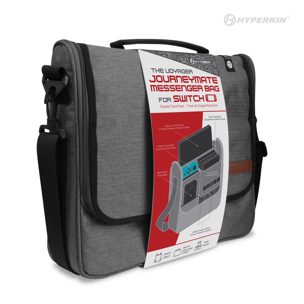 backpack for laptop and nintendo switch HYPERKIN The Voyager Journeymate Messenger Bag for Switch