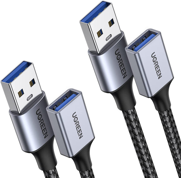 UGREEN USB Extension 2 Pack, (3 FT+ 3 FT) USB 3.0 Extender USB Cable