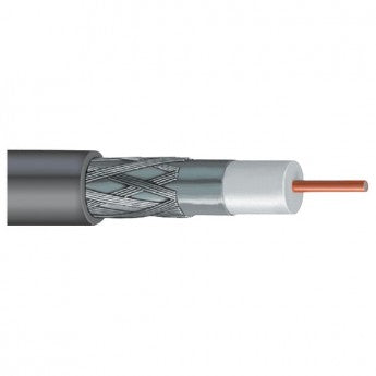 VEXTRA V66B GRAY DISH®-Approved Single RG6 Cable, 1,000ft