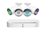 Lorex Fusion 4K 16-Channel (8 Wired and 8 Wi-Fi) 2TB Wired NVR System with Bullet Cameras Featuring Smart Security Lighting