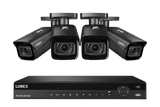 Lorex 4K 16-Channel 4TB Wired NVR System with Nocturnal 4 Smart IP Bullet Cameras Featuring Motorized Varifocal Lens, Vandal Resistant and 30FPS Recording
