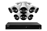 Lorex Fusion 4K 16-Channel 3TB Wired NVR System with Bullet Cameras Featuring Smart Deterrence and 2-Way Audio