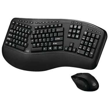 Adesso® Tru-Form Media™ 1500 Wireless Ergonomic Keyboard & Laser Mouse