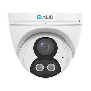 Alibi Vigilant 4MP 98 Feet Dual Light IR Starlight+ IllumiNite IP Turret Camera w/ Built-in Mic and Speaker