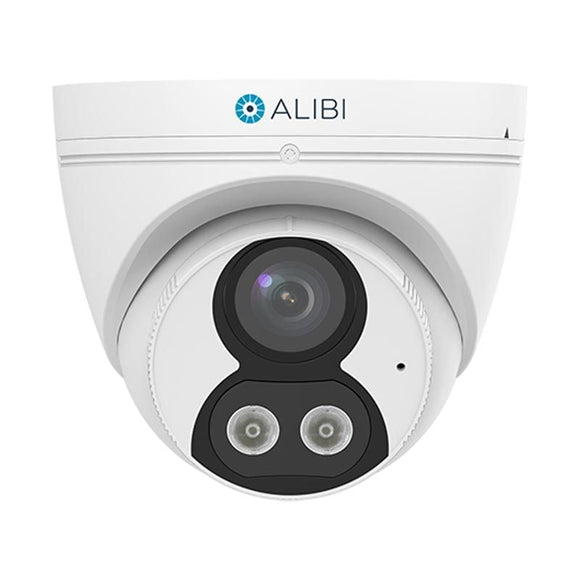 Alibi Vigilant 4MP 98 Feet Dual Light IR Starlight+ IllumiNite IP Turret Camera w/ Built-in Mic and Speaker