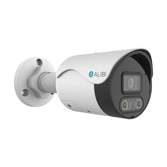 Alibi Vigilant 4MP 98 Feet Dual Light IllumiNite IR Starlight Mini Bullet IP Camera w/ Built-in Mic and Speaker