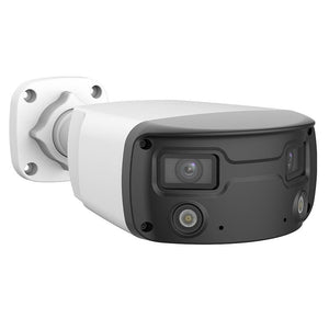 Alibi Vigilant Performance Series 8 MP IntelliSearch IllumiNite Starlight SmartSense Dual-Lens Panoramic Fixed Vandal-Resistant IP Bullet Camera