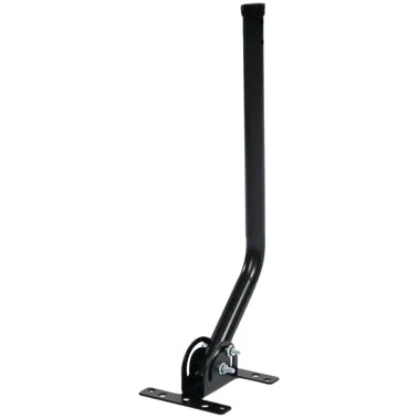 Antennas Direct ClearStream 20-In. TV Antenna Mast with Pivoting Base and Hardware - All-Weather Easy-Install Steel Pole and Base (Black)