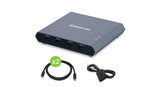Access Pro+ 2-Port 4K USB-C Desktop KVM with DisplayPort output and USB peripheral (TAA).