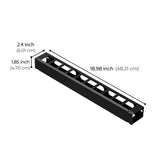1U 19" Horizontal Cable Management Duct.