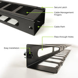 1U 19" Horizontal Cable Management Duct.