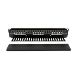 2U 19" Horizontal Cable Management Duct.