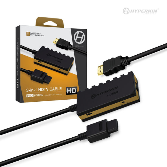 Hyperkin 3-In-1 720p HDTV Cable HD Pro Edition W/ 4 Visual Modes, No Additional Power SupplyFor: GameCube® / N64® / Super NES®