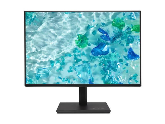 ACER B277 Gbmiprx 27Inch 1920x1080 IPS display, 2 x 2.0W speakers, HDMI 1.4, DisplayPort 1.2, VGA, audio in, audio out, 250 cdm2 brightness, 4ms gtg response time, 120Hz refresh rate, EPEAT Gold, TCO Edge, Energy Star, Paper packaging,