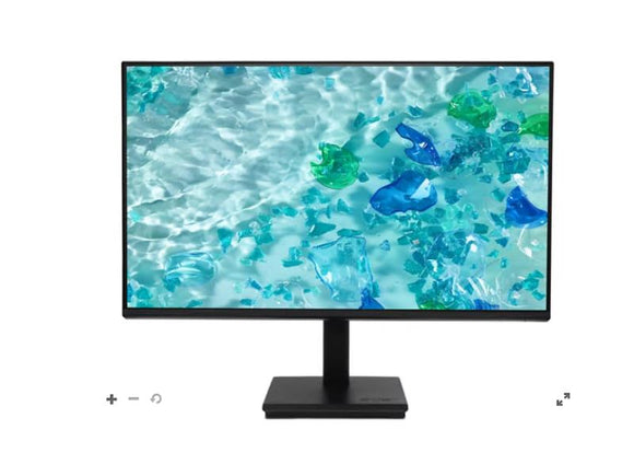ACER V277 Gbmix 27Inch 1920x1080 IPS display, 2 x 2.0W speakers, HDMI 1.4, VGA, Audio in, Audio out, 250 cdm2 brightness, 4ms gtg response, 120Hz refresh rate, EPEAT Gold, TCO Edge, Energy Star, Paper packaging
