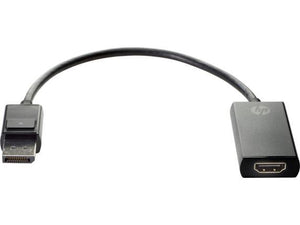 HP DisplayPort to HDMI True 4K Adapter - DisplayPort Left Connector - Male Left Gender - HDMI Right Connector - Female Right Gender