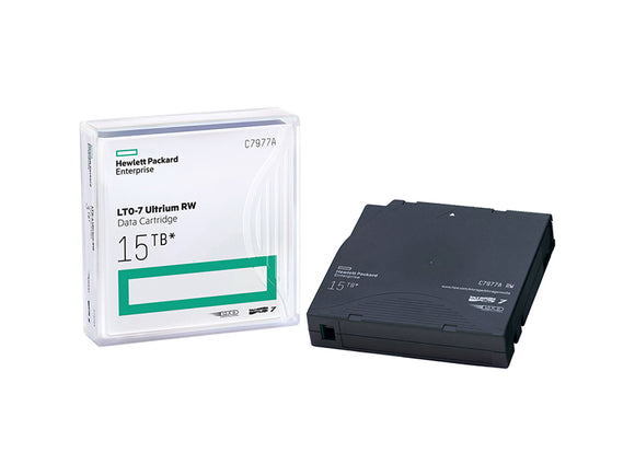 HPE LTO-7 Ultrium 15TB RW Data Cartridge - HPE LTO Ultrium cartridges provide reliable and low cost protection to guard your data against the threat of cyber attacks and ransomware, as well as meeting your demands for reliability when restoring data