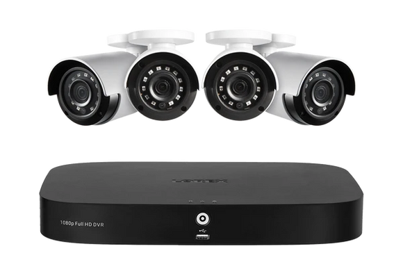 Lorex 1080p (8 Camera Capable) 1TB Wired DVR System with Analog Security Cameras