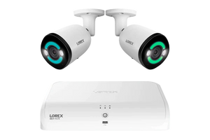 Lorex 4K+ 12MP 16 Camera Capable (8 Wired + 8 Fusion Wi-Fi ) 2TB Wired NVR System with H30 IP Bullet Cameras