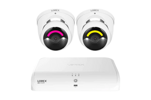 Lorex 4K+ 12MP 16 Camera Capable (8 Wired + 8 Fusion Wi-Fi ) 2TB Wired NVR System with H30 IP Dome Cameras