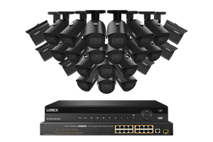 Lorex Elite Series 4K 32 Camera Capable 8TB Wired NVR System with 4MP (2K) A4 IP Bullet Cameras