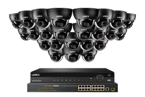 Lorex Elite Series 4K 32 Camera Capable 8TB Wired NVR System with 4MP (2K) A4 IP Dome Cameras