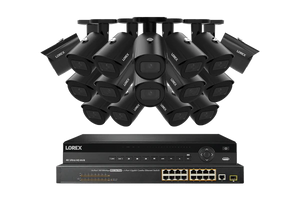 Lorex Elite Series 4K 32 Camera Capable 8TB Wired NVR System with A14 IP Bullet Cameras