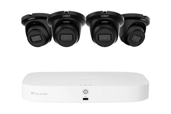 Lorex Fusion Series 4K 16 Camera Capable (8 Wired + 8 Fusion Wi-Fi) 2TB Wired NVR System with 4MP (2K) A4 IP Turret Cameras