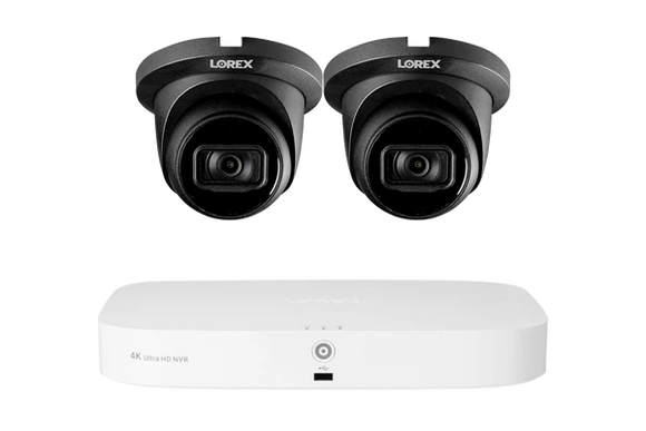 Lorex Fusion Series 4K 16 Camera Capable (8 Wired + 8 Fusion Wi-Fi) 2TB Wired NVR System with A14 IP Dome Cameras