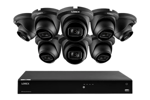 Lorex Fusion Series 4K 16 Camera Capable (Wired or Fusion Wi-Fi) 4TB Wired NVR System with A14 IP Dome Cameras