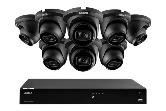 Lorex Fusion Series 4K 16 Camera Capable (Wired or Fusion Wi-Fi) 4TB Wired NVR System with A14 IP Dome Cameras