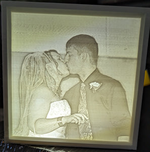 Custom 3D Printed Lithophane Lighted Photo Boxes *100% MADE IN USA*