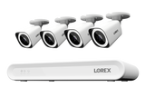 Lorex Connect V Series 4K 8-Channel Wired NVR System with V3 4K PoE Bullet Cameras - 1TB