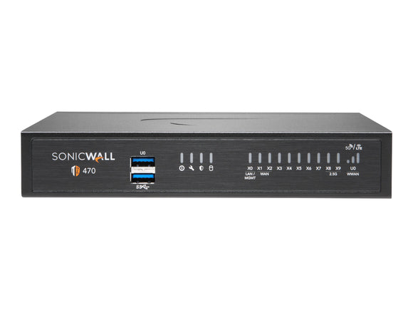 SonicWall TZ470 - Essential Edition - security appliance - with 1 year TotalSecure