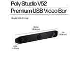 Series 9 of 9 Video, Poly Studio V52 USB Video Bar