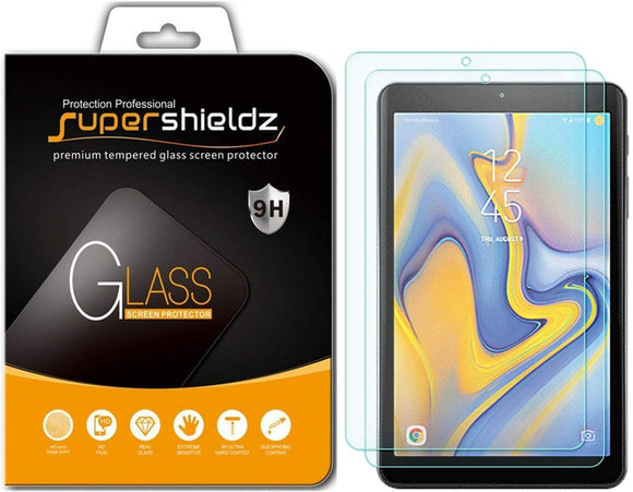 (2 Pack) Supershieldz for Samsung Galaxy Tab A 8.0 inch (2018) (SM-T387 Model) Tempered Glass Screen Protector
