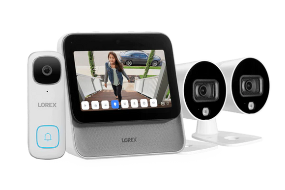 Lorex Smart Home Security Center with Two 1080p Outdoor Wi-Fi