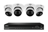 Lorex 4K 16-Channel 4TB Wired NVR System with Nocturnal 4 Smart IP Dome Cameras Featuring Motorized Varifocal Lens, Listen-In Audio and 30FPS Recording