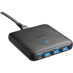 Anker PowerPort Atom III Slim (Four Ports) Wall Charger A2045