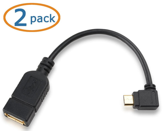Cable Matters® (2-Pack) Micro-USB 2.0 On-The-Go (OTG) Adapter 6 Inch