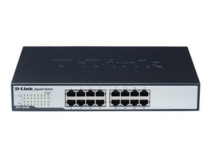 D-Link DGS-1016D 16-Port Gigabit Unmanaged Metal Desktop or Rackmount Switch