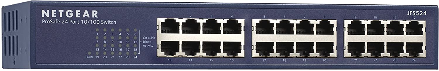 NETGEAR JFS524 24-port Fast Ethernet Switch (10/100 Mbps) – A & M