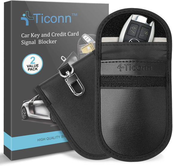 TICONN Premium Faraday Cage Car Key Protector – RFID Signal Block