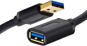 Tan QY USB 3.0 High Speed Extender Cord Type A Male to A Female