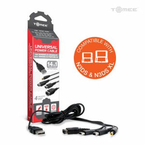 Tomee Universal Power Cable for New 3DS/ New 3DS XL/ 2DS/ 3DS XL/ 3DS/ DSi XL/ DSi/ DS Lite/ DS/ GBA SP/ PSP 3000/ PSP 2000/ PSP 1000